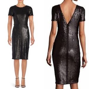 BCBGMAXAZRIA Betty Sequined Sheath Dress